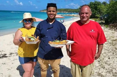 Private luxury tour in antigua with nelson's dockyard, shirley heights, devil's bridge, local lunch, drinks & photos. explore history & culture in comfort.