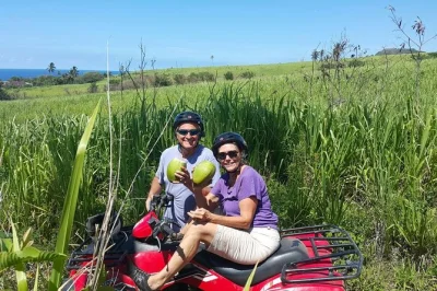 Ride atvs through st kitts’ historic wingfield estate & lambert’s estate with a private guide. small group, flexible pace, hotel or port pickup included.