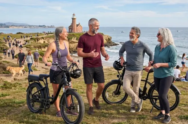 Santa Cruz Küsten E-Bike Tour: Steamer Lane & Bridges