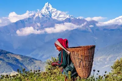 Wanderung im Annapurna-Vorland ab Pokhara: Trekking im Dorf Dhampus