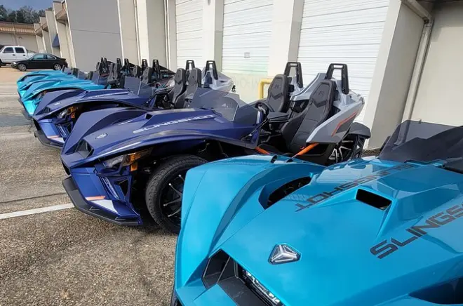 Aventura de 24h com Polaris Slingshot para dirigir em Mobile