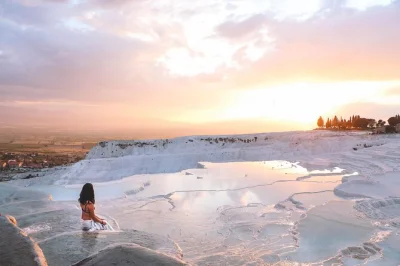Experience pamukkale’s travertine terraces and ancient hierapolis on a full-day tour from antalya. includes hotel pickup, local guide, and buffet lunch.