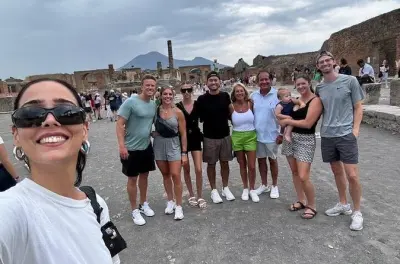 Pompeii, Herculanum et Vésuve depuis Amalfi : Vue sur le cratère