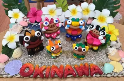 Make a Shisa Guardian Deity in Naha: Paint or Mold Clay