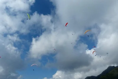 Soar above hanoi’s countryside on a tandem paragliding flight with experienced local pilots. includes all gear, gopro video, and round-trip transport from the city.