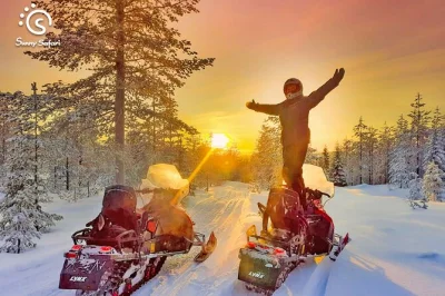 Ride a snowmobile through lapland’s forests near rovaniemi, guided by a local expert. includes transfers, thermal gear, and hot drinks on scenic stops.