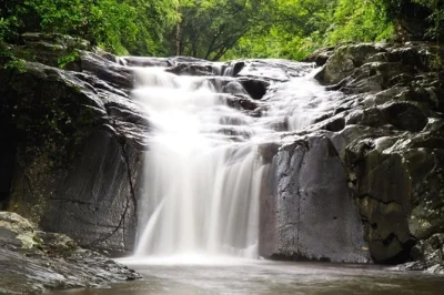 Experience pala u waterfall from hua hin with a private guide, jungle hike, temple visit, and swim. includes lunch, bottled water, and national park entry.
