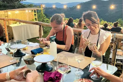 Oficina de cerâmica em Orria, Cilento com técnicas manuais básicas