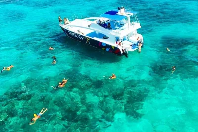 Viva punta cana com um show taíno, snorkel nos recifes de corais e um mergulho na piscina natural de playa blanca. transporte e guia local inclusos.