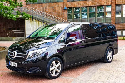 Private helsinki airport transfer with local driver, bottled water, wifi, and all fees included. relax in comfort with pickup and child seats available on request.
