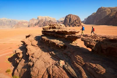 Experience petra’s ancient wonders and wadi rum’s desert on a private day trip from aqaba, with hotel pickup, local guides, and a classic 4x4 jeep tour included.