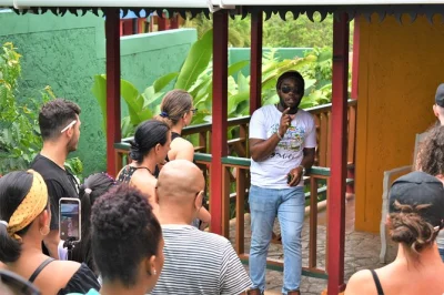 Experience bob marley's nine mile from runaway bay, visit his childhood home, learn about reggae roots, and enjoy a guided tour with hotel pickup included.