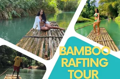 Bambusrafting in Montego Bay: Inklusive Kalksteinmassage