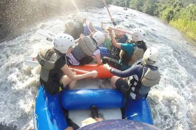 White water rafting near Bogota: Level 3 and 4 rapids