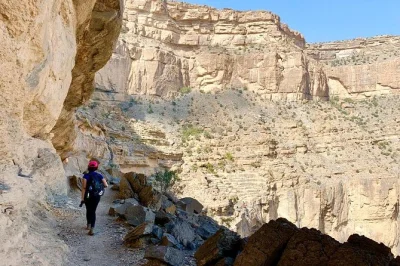 Experience oman’s jebel shams balcony walk with a local guide, private transport from muscat, and lunch. hike wadi ghul, visit sab bani khamis, and return same day.