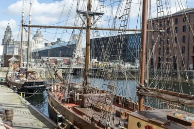 Descubre las calles originales de liverpool con un guía local, visita los históricos muelles, bancos antiguos y termina en el museo internacional de la esclavitud. todo incluido.