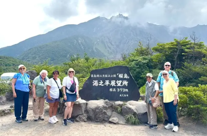 Sakurajima em carro particular saindo de Kagoshima: Vistas do vulcão