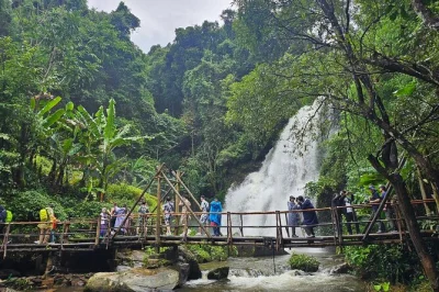 Scopri il parco nazionale di doi inthanon da chiang mai con guida locale, trekking di 2 ore, visita a villaggi tribali e cascate. include pickup e pranzo.