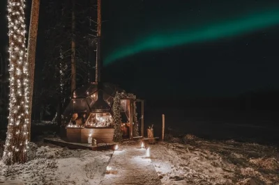 Dine in a glass igloo near rovaniemi, taste lapland dishes by firelight, watch for the northern lights, and enjoy private transport with local guidance included.