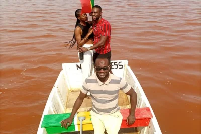 Feel the salty air at lac rose, watch salt harvesters up close, and ride atvs or a jeep on sand dunes. includes pickup, boat ride, and lunch near dakar.