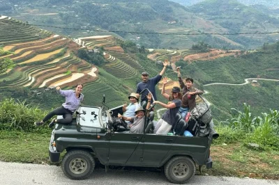 Experience ha giang’s dramatic passes, ethnic villages, and the ma pi leng panorama on a 2-day open air jeep tour with local guide, meals, and pickup included.