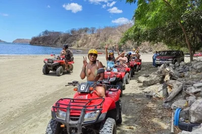 Experience costa rica’s wild side on an atv tour from flamingo beach, riding dirt trails, spotting monkeys and birds, and exploring local villages with a guide.