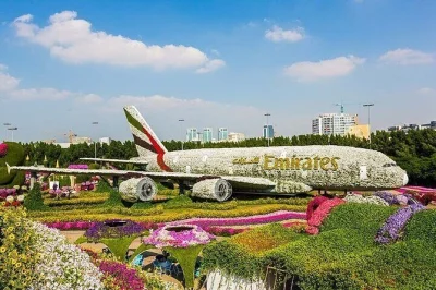 Découvrez miracle garden et global village à dubaï en une soirée, avec billets inclus, transfert hôtel optionnel et accès facile pour tous.