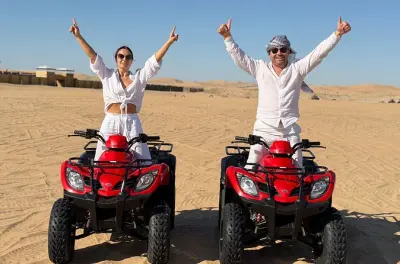 Quad-Tour Abu Dhabi: ATV-Fahrt in der Wüste mit Abendessen
