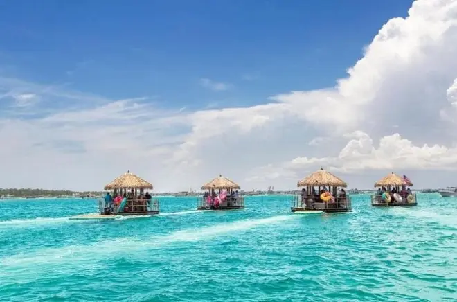 3-Hour Tiki Bar Boat Cruise in Destin: Secluded Beach & Harbor