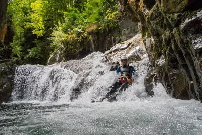 Experience canyoning in the pyrenees near foix—slide, swim, zipline, and abseil through marc canyon with a small group and expert guide. all equipment included.