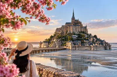 Mont Saint-Michel da Le Havre con guida privata in mandarino