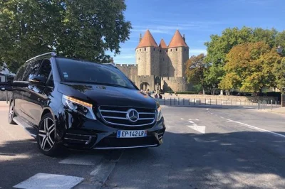 Explore carcassonne’s medieval citadel on a private tour from séte, with mont saint clair views, flexible lunch time, and return van pickup included.