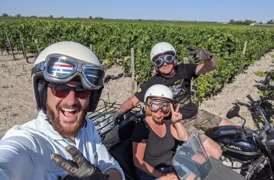 Bordeaux Sidecar-Tour: Stadt und Weinberg mit Weinprobe