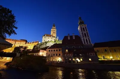 Tour privado à noite em Cesky Krumlov: Castelo e centro histórico