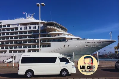 Entdecke bangkoks grand palace, wat pho, bunte blumenmärkte & das leben auf den kanälen mit privatem thailändischem guide. inkl. abholung vom laem chabang hafen & lokales mittagessen.