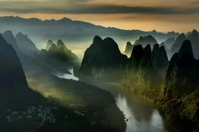 Experience yangshuo’s iconic peaks, climb xianggong mountain, and float the yulong river on a private bamboo boat—includes pickup from guilin or yangshuo hotels.