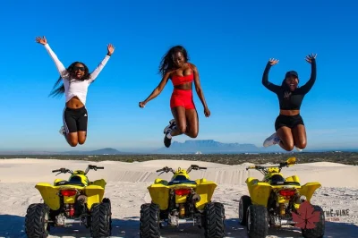 Ride quad bikes at atlantis dunes near cape town. guided tour, safety gear, photo stops with table mountain views. book your dune adventure today!