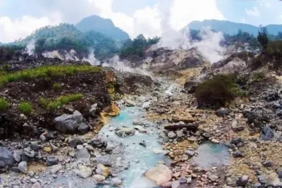 Desde Bandung, trekking en la selva y visita al cráter volcánico