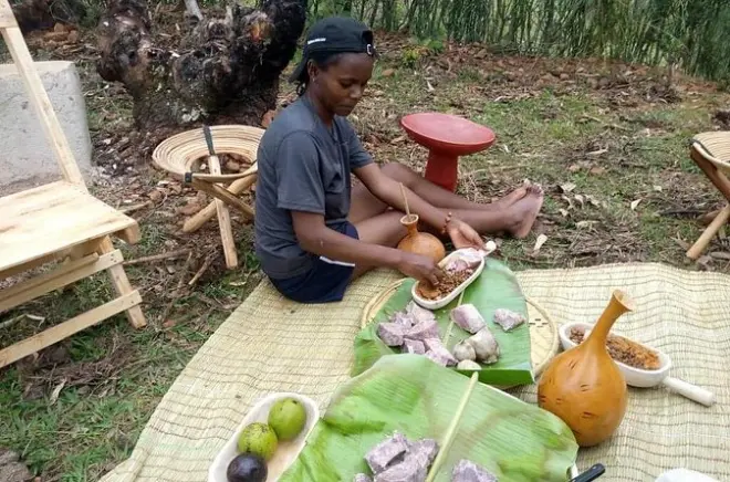 Rwanda Lokale Gemeinschaft: Kaffee, Kulturdorf & Essen