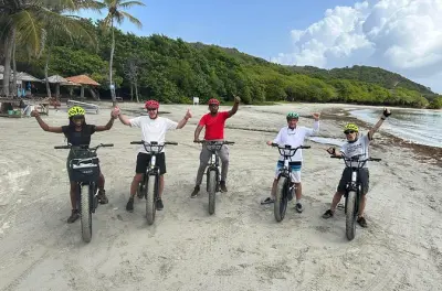Balade en e-bike à Cap Estate avec vue sur la plage Atlantic