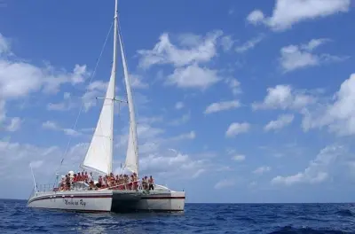 Catamarã na Gold Coast: Snorkel e golfinhos em Guanacaste