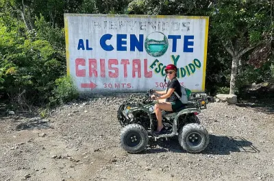 Snorkel en Tulum: Dos cenotes, ATV o e-bike, almuerzo en la selva