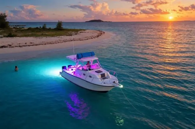 Private Sunset Boat Tour to Palomino Island from Fajardo
