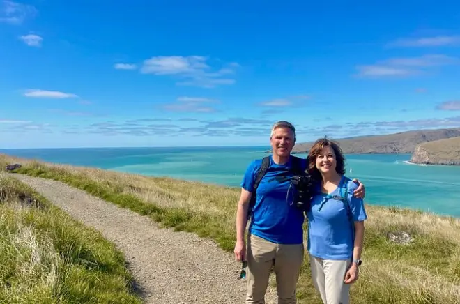 Godley Head Wanderung ab Christchurch: Küstenklippen & Geschichte des Zweiten Weltkriegs