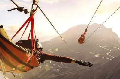 Jebel Jais zipline saindo de Dubai: O voo mais longo do mundo