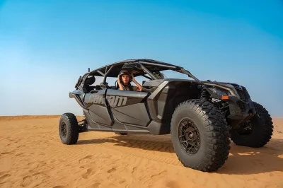 Feel the wild rush of dubai’s red dunes in a can-am buggy, led by a local guide. optional camp night with bbq, live shows, and pickup from your hotel.