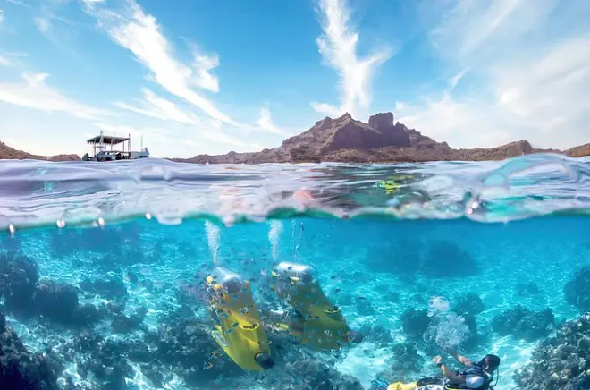 Scooter subacqueo a Bora Bora: Dry dome, senza esperienza