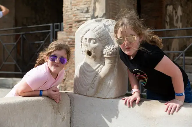 Pompeji Familien-Tour mit bevorzugtem Einlass und Transfer