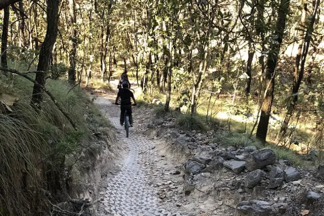 Floresta de Guadalajara: Trilhas flow e jardins de pedra para MTB