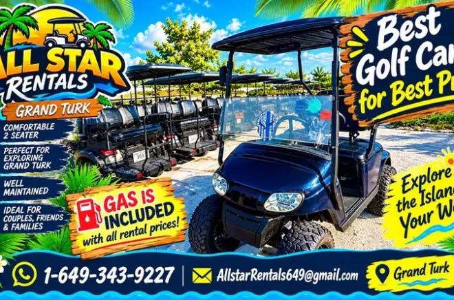 Grand Turk Golf Cart Rentals: Explore at Your Own Pace